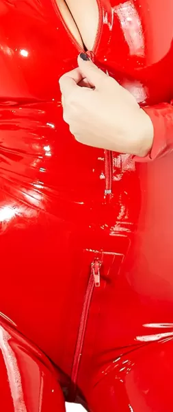 Late X Latex Catsuit red xs Seksuali lateksinė apranga &ndash; nuotrauka 6