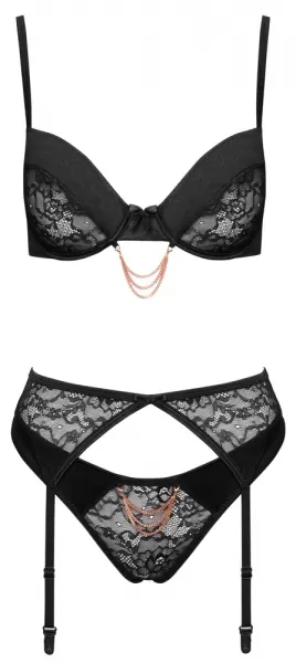 Cottelli lingerie Bra Set Chain 85C/L Seksuali liemenėlė &ndash; nuotrauka 6