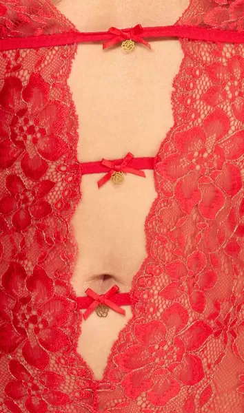 Kissable Body red L/XL glaustinukė &ndash; nuotrauka 5