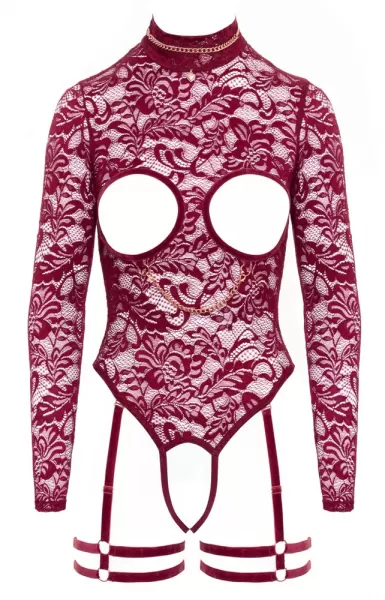 Abierta Fina Body open cup red S glaustinukė &ndash; nuotrauka 8