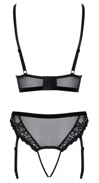 Cottelli lingerie Bra & Thong black xl Seksuali liemenėlė &ndash; nuotrauka 9