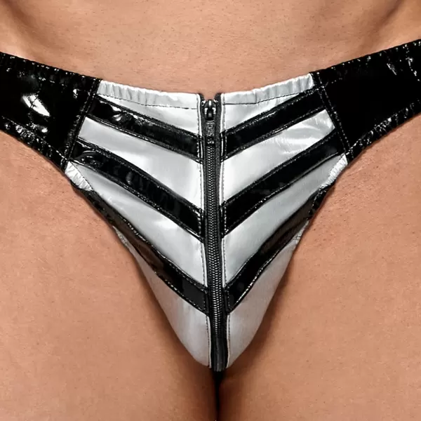 Black Level Vinyl Thong Men xl vyri&scaron;ka lateksinė apranga &ndash; nuotrauka 5