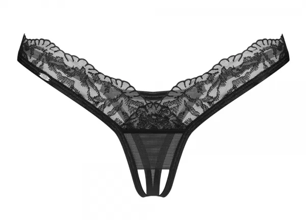 Obsessive obs Thong open 2XL/3XL kelnaitės, stringai &ndash; nuotrauka 5