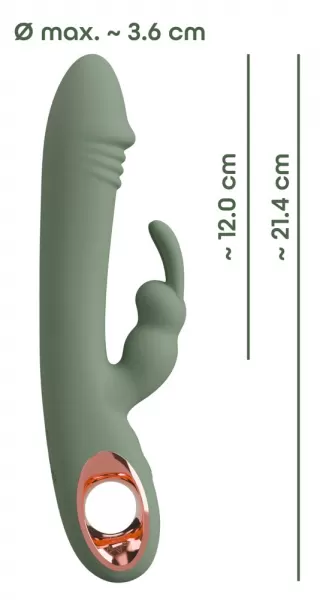 You2Toys Slim Rabbit Olive vibratorius ki&scaron;kutis &ndash; nuotrauka 12