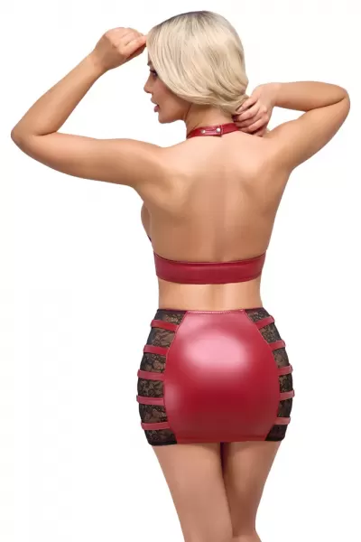 Cottelli party Top & Skirt red xl Seksuali liemenėlė &ndash; nuotrauka 4