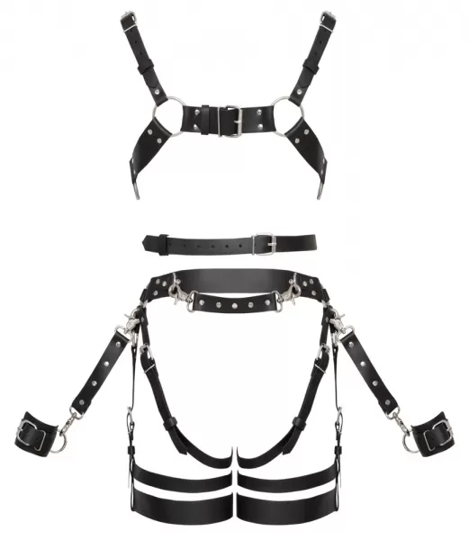 Zado Leather Harness Set S/M Seksuali lateksinė apranga &ndash; nuotrauka 8