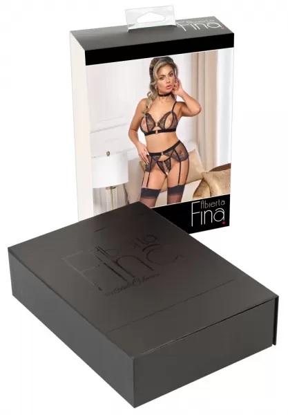 Abierta Fina Bra Suspender Set L Seksuali liemenėlė &ndash; nuotrauka 10