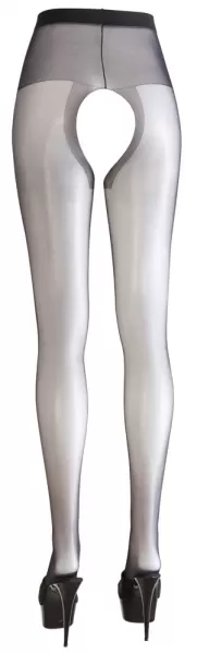 Cottelli legwear Crotchless Tights black 2 Prisegamos kojinės &ndash; nuotrauka 3