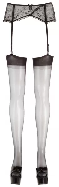 Cottelli legwear Stockings with seam black 3 Prisegamos kojinės &ndash; nuotrauka 4