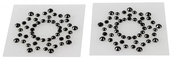 Cottelli Collection Nipple Stickers Rhinestone erotinė dovana &ndash; nuotrauka 3