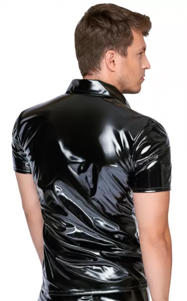 Black Level Vinyl M. Polo Shirt M vyri&scaron;ka lateksinė apranga &ndash; nuotrauka 6