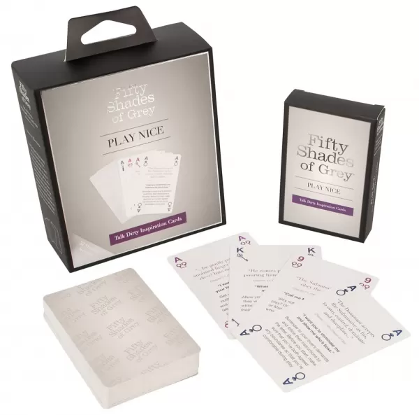 Fifty Shades of Grey fsog Play Nice Talk Dirty Card Erotinis stalo žaidimas &ndash; nuotrauka 2