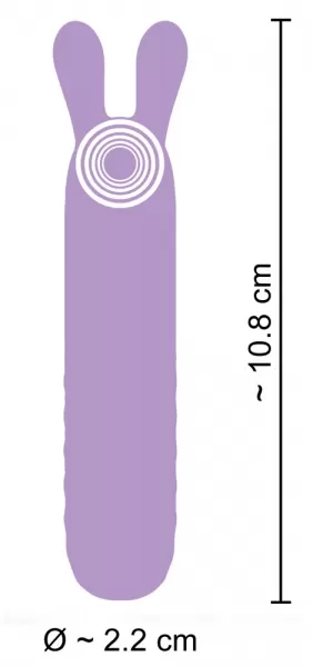 Cuties Rabbit Vibe Purple 5.Ge Mini vibratorius &ndash; nuotrauka 10