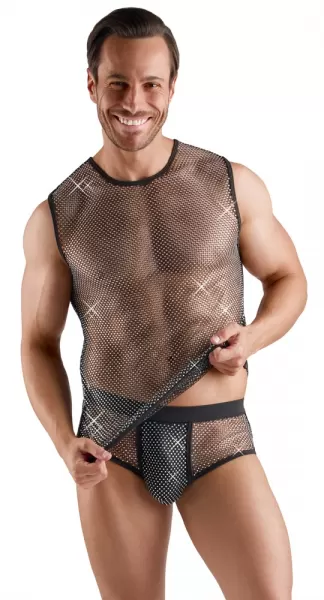 Svenjoyment Men's Net Shirt 2XL seksualūs vyri&scaron;ki mar&scaron;kinėliai &ndash; nuotrauka 4