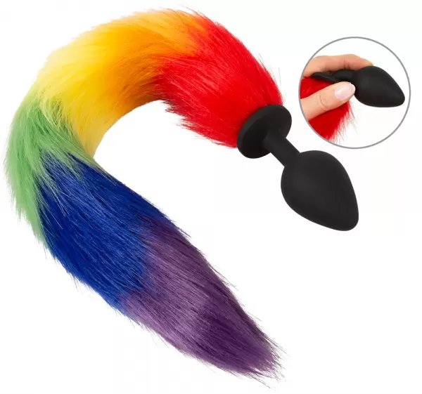 You2Toys Fluffy Tail Rainbow Analinis kai&scaron;tis &ndash; nuotrauka 2