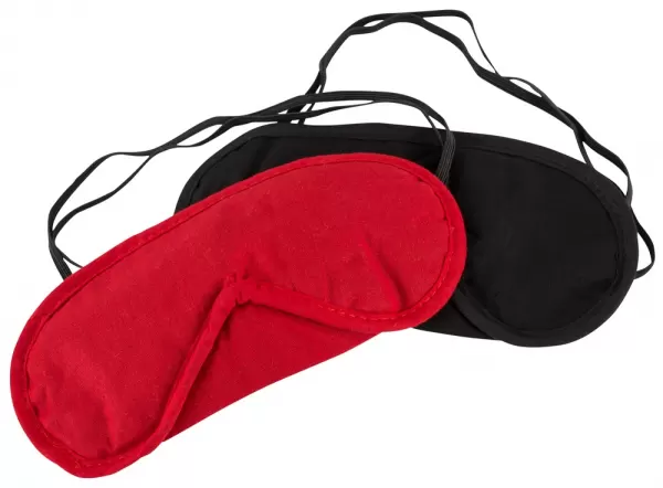 Cottelli accessoires Blindfold Set pack of 2 red/bl akių rai&scaron;tis &ndash; nuotrauka 2