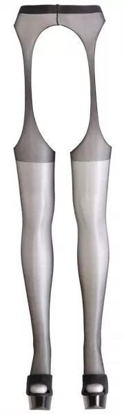Cottelli legwear Sex Tights black S/M Prisegamos kojinės &ndash; nuotrauka 4