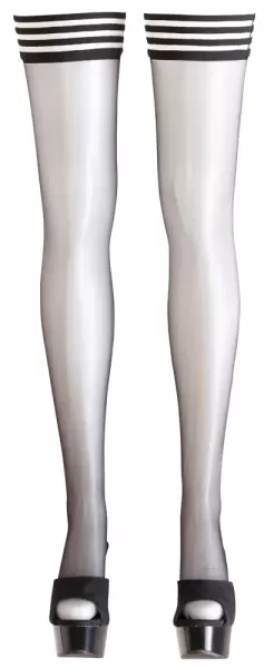 Cottelli legwear Hold-up Stockings black 1 Prisegamos kojinės &ndash; nuotrauka 4