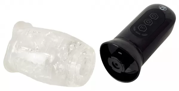 Stroker Rotating Mast. Clear Vibruojantis masturbatorius &ndash; nuotrauka 6