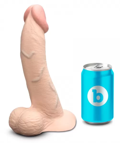 B-Vibe Slipskin 9" Curved Crea Dildo ir falo imitatorius &ndash; nuotrauka 2