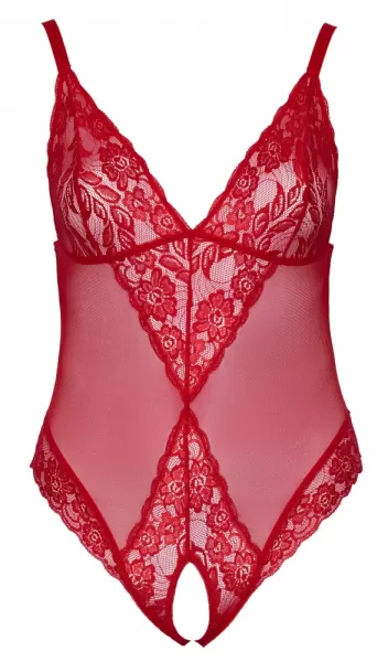 Cottelli curves Crotchless Body red 3XL glaustinukė &ndash; nuotrauka 6