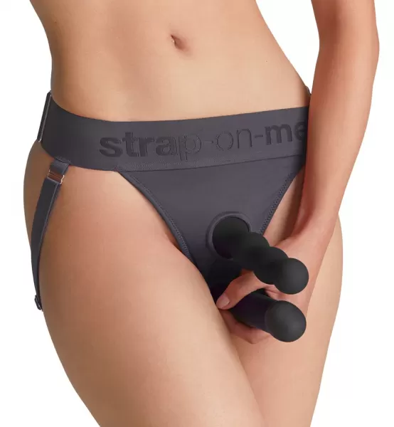 Strap-On-Me Harness Lingerie One Size Grey Strap-on dildo &ndash; nuotrauka 4