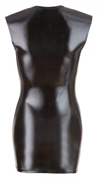 Cottelli party Wet Look Dress with Zip xl Seksuali suknelė &ndash; nuotrauka 6