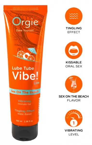 Orgie Lube Tube Vibe! Sex Beach 100 prekė suaugusiems &ndash; nuotrauka 2