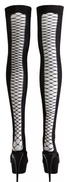 Cottelli legwear Thigh-high Net Stockings S/M Prisegamos kojinės &ndash; nuotrauka 3