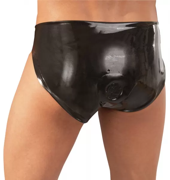 Late X Latex Men's Briefs black M/L vyri&scaron;ka lateksinė apranga &ndash; nuotrauka 4
