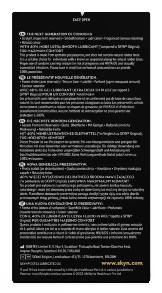 Skyn Extra Lubricated x 24 Prezervatyvai &ndash; nuotrauka 4