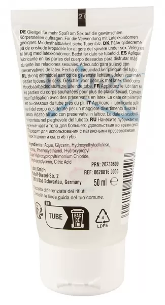 Just Play Just Glide Strawberry 50 ml masažo priemonės &ndash; nuotrauka 2