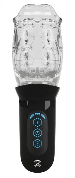 Stroker Rotating Mast. Clear Vibruojantis masturbatorius &ndash; nuotrauka 3