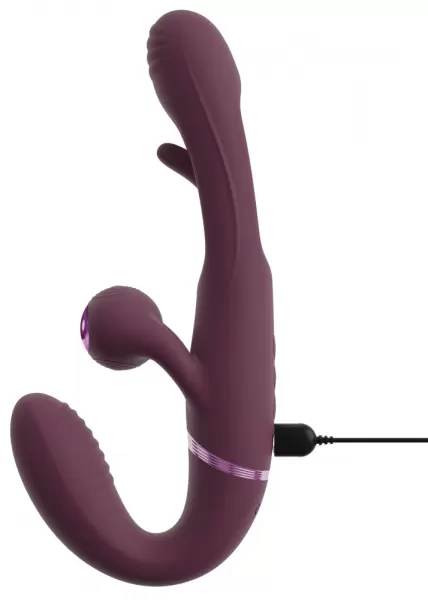 Javida Strapless Strap-On Flic vibratorius poroms &ndash; nuotrauka 12