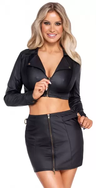 Cottelli party Top and Skirt black L Seksuali suknelė &ndash; nuotrauka 3