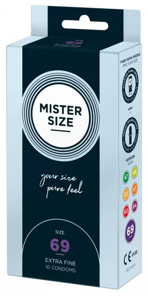 Mister Size 69mm pack of 10 Nestandartinio dydžio prezervatyvai &ndash; nuotrauka 2