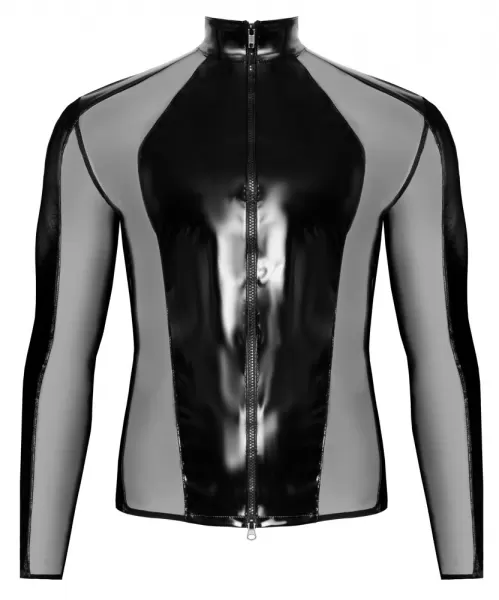 Black Level Vinyl Shirt Men L vyri&scaron;ka lateksinė apranga &ndash; nuotrauka 7