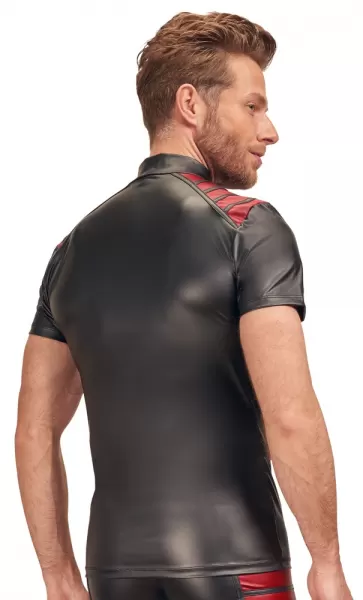 Nek Men's Shirt black/red xl seksualūs vyri&scaron;ki mar&scaron;kinėliai &ndash; nuotrauka 7