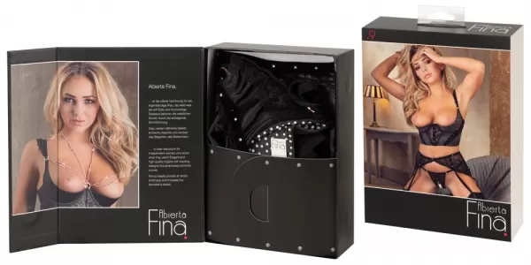 Abierta Fina Shelf Bra Set 85C/XL Seksuali liemenėlė &ndash; nuotrauka 13