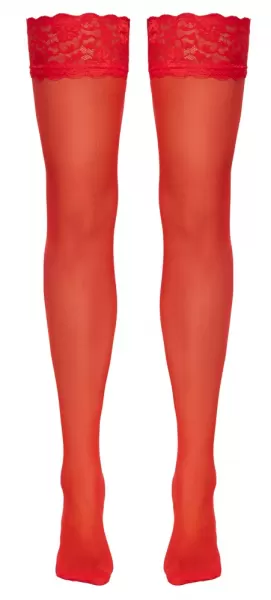 Cottelli legwear Stockings red xl Prisegamos kojinės &ndash; nuotrauka 7