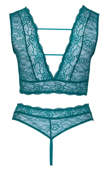 Cottelli curves Bra Set teal 3XL Plius dydžio seksuali apranga &ndash; nuotrauka 7