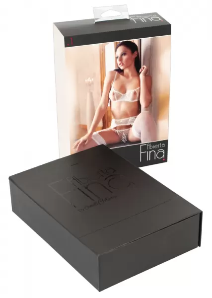 Abierta Fina Bra Set White 80B/M Seksuali liemenėlė &ndash; nuotrauka 18