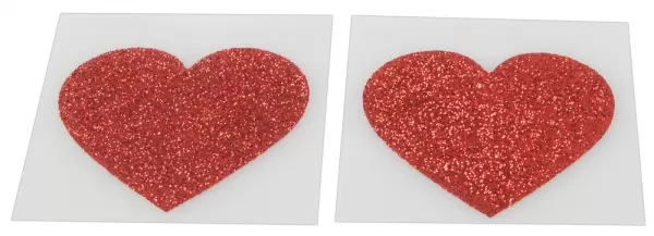 Cottelli Collection Nipple Stickers Heart erotinė dovana &ndash; nuotrauka 3