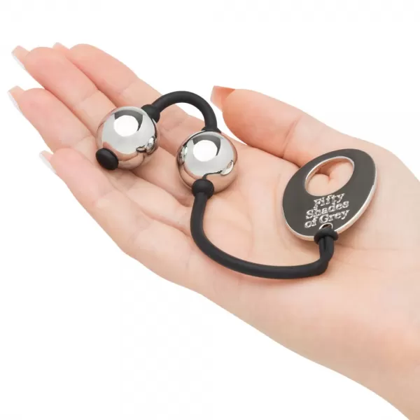 Fifty Shades of Grey fsog ig Mini Silver Pleasure B Vaginalinis kamuoliukas - rutuliukai &ndash; nuotrauka 4