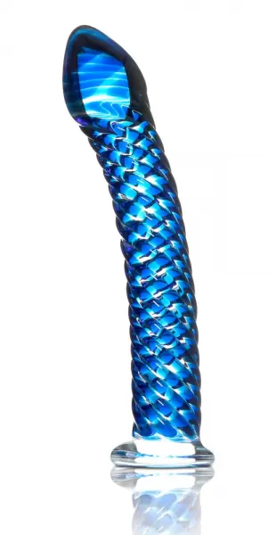 Icicles No. 29 Blue stiklinis dildo &ndash; nuotrauka 2