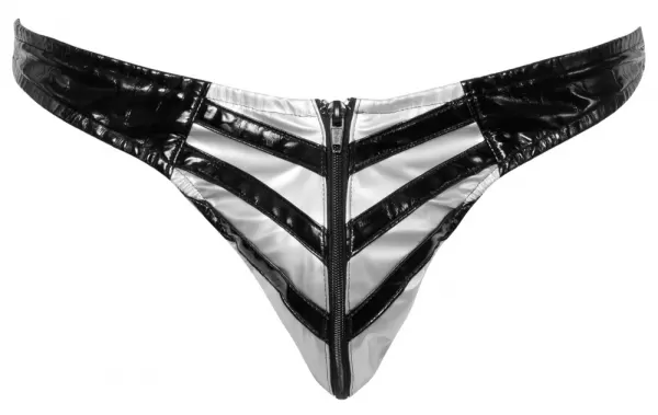 Black Level Vinyl Thong Men S vyri&scaron;ka lateksinė apranga &ndash; nuotrauka 6