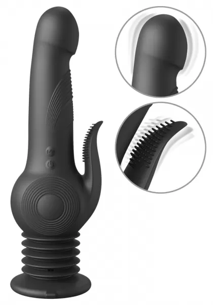 Fetish Fantasy Series ffs Pogo Thruster - Black Vibratorius &ndash; nuotrauka 2