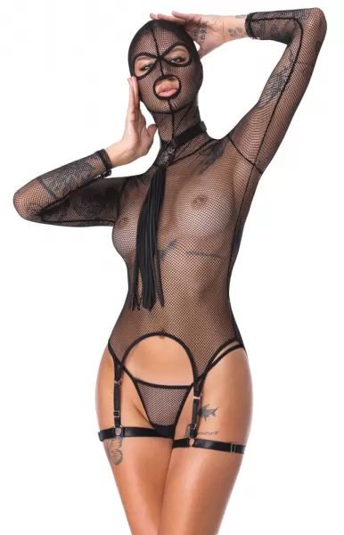Bad Kitty Basque+Whip xl Seksuali liemenėlė &ndash; nuotrauka 4