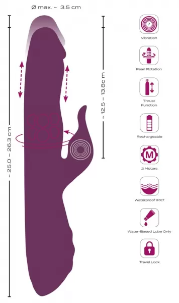 Javida 3F Vibrator Thrusting vibratorius ki&scaron;kutis &ndash; nuotrauka 12