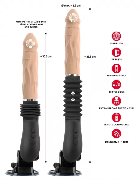 You2Toys rc Fucking Machine 3 Vibratorius &ndash; nuotrauka 11